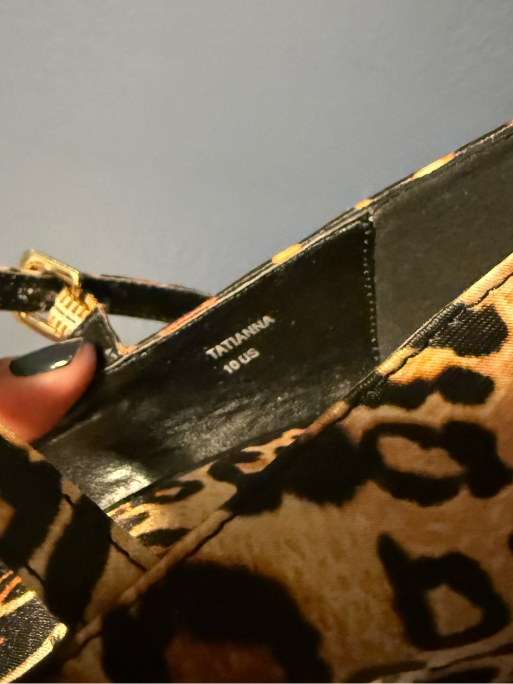 Socialite by ShoeDazzle Leopard Print Platform Mary Jane Style Stilettos Size 10 - Picture 8 of 8